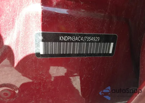 2018 Kia Sportage Ex из США, поврежденный, VIN KNDPN3AC4J7354929